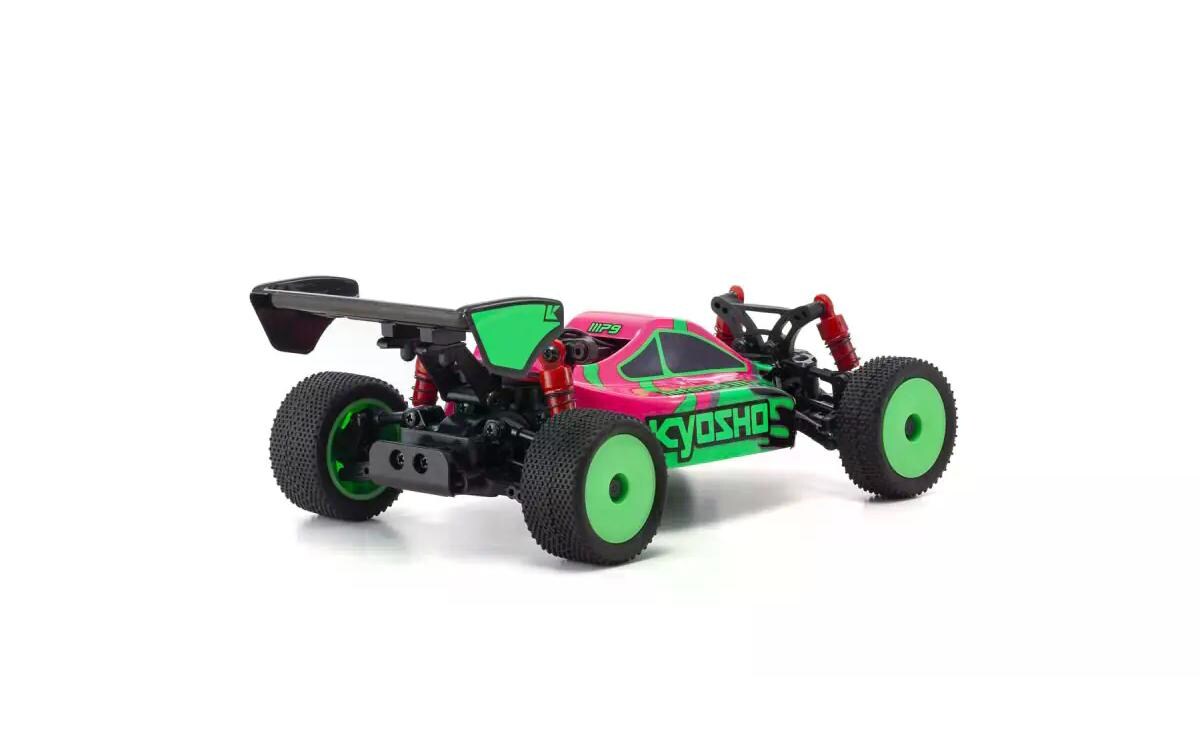 Buggy Mini-Z Inferno MP9 TKI13 4WD Grün / Pink, ARTR, 1:27<br>Vollwertiger Performance Buggy im Mini-Z Format als Readyset