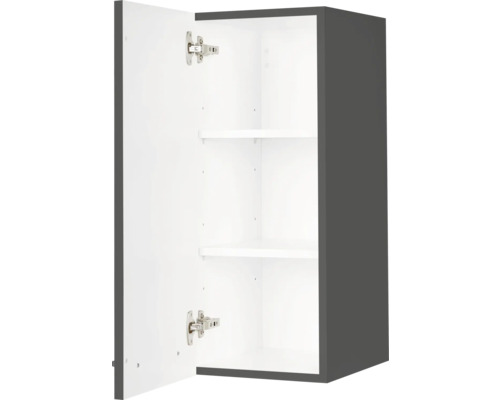 NOBILIA Urban wandkast BxDxH 30 x 35 x 72 cm leigrijs hoogglans voorgemonteerd scharnier links