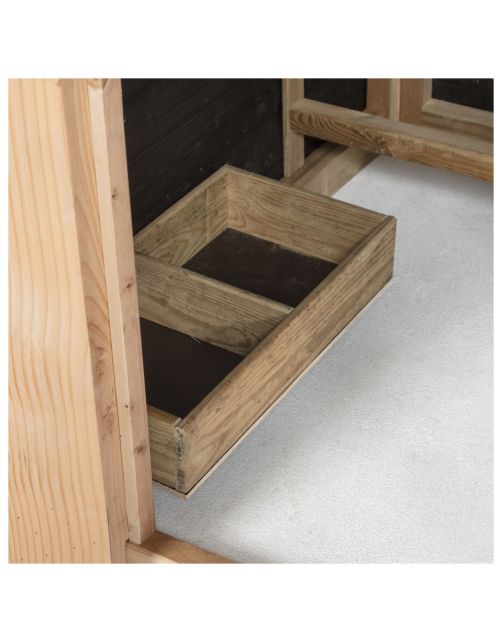 Voldux Hooiberg Niek Xl - Kippenhok - 462x175x225 cm Zwart
