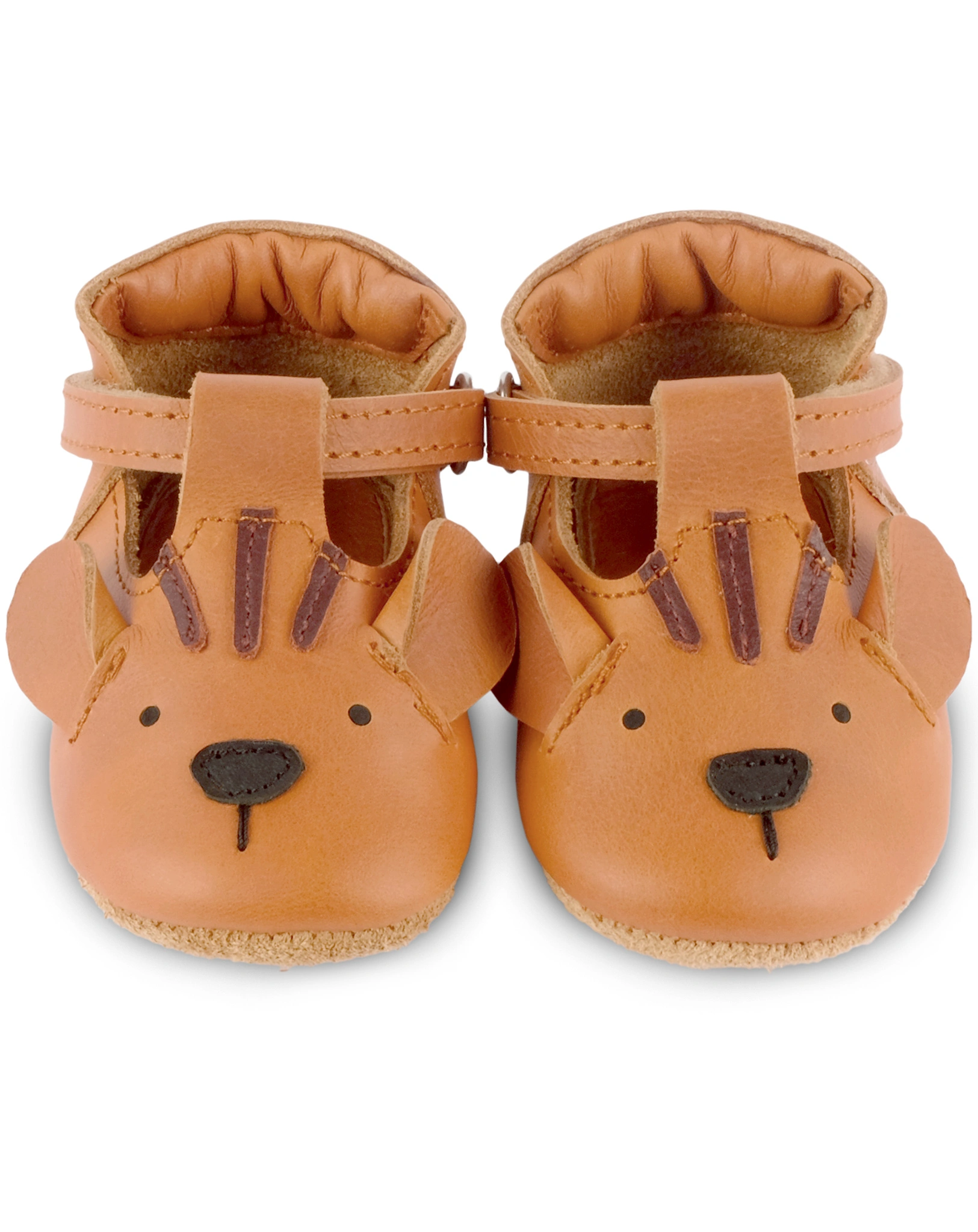 Krabbelschuhe SPARK CLASSIC - TIGER in camel