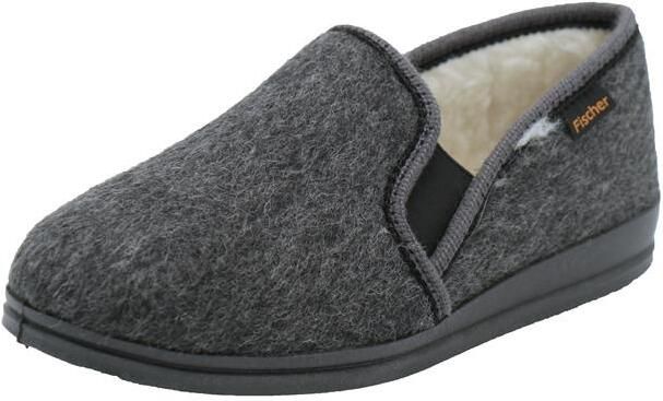 Fischer Heren Pantoffel Gevoerd 2610-82 Antraciet