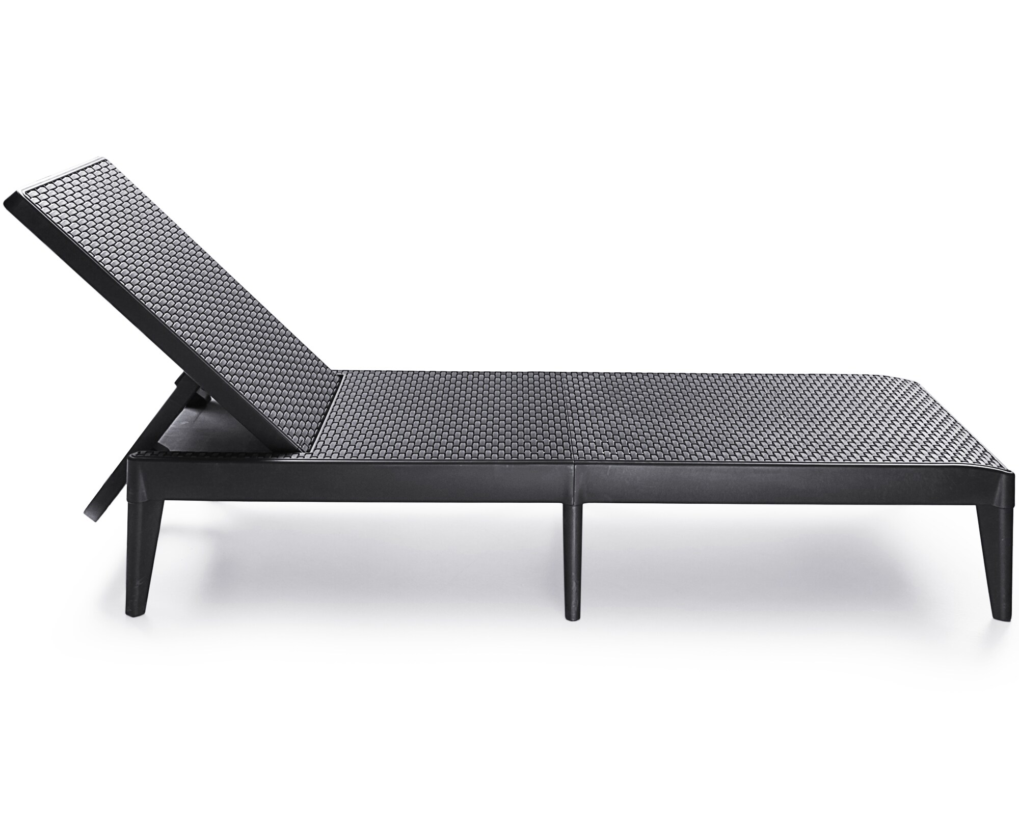 Sonnenliege Numana Kunststoff Rattan anthrazit