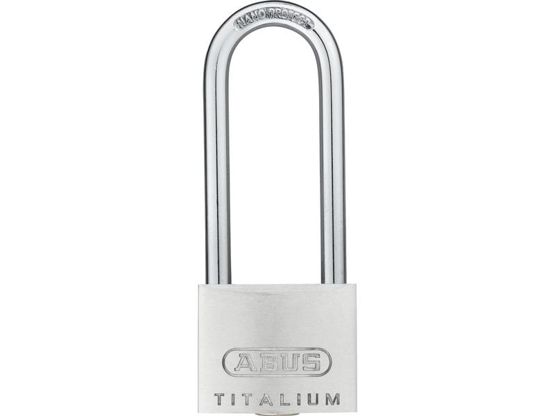 Abus Vorhängeschloss 64TI/40HB63 Silber Aluminium Widerstandsfähiges Vorhangschloss