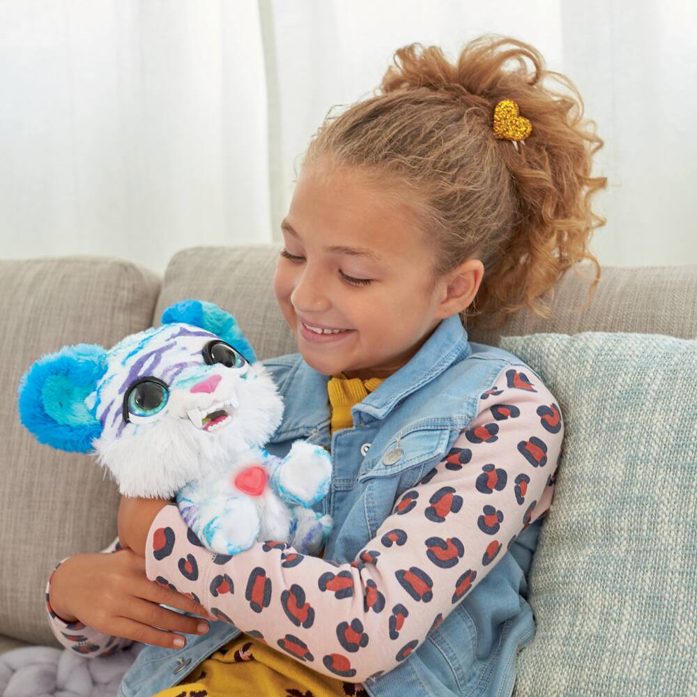FURREAL - PELUCHE TIGRE BLANC FRILEUX