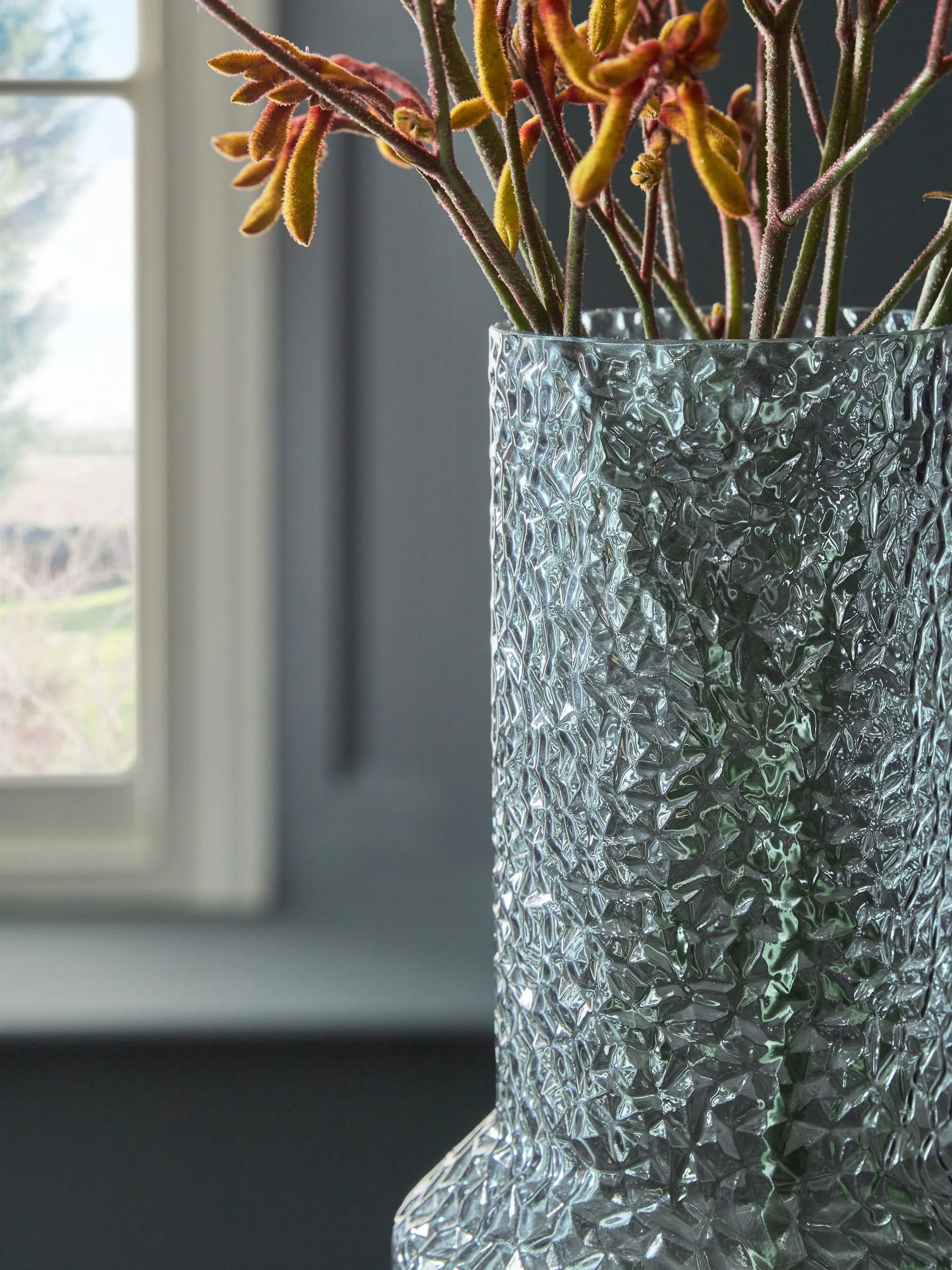 Medium Textured Glass Vase