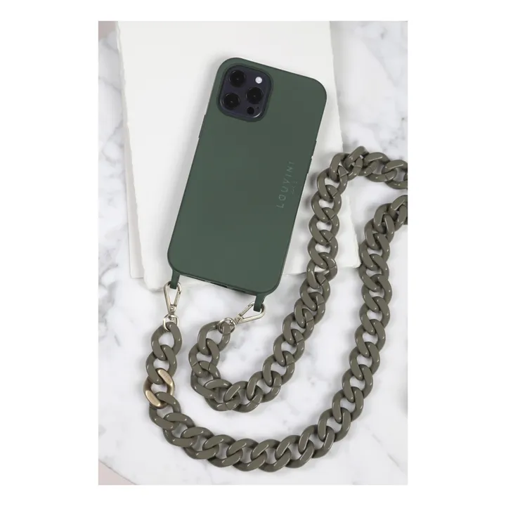 Louvini Coque Milo en plastique recyclable avec Magsafe | Olive