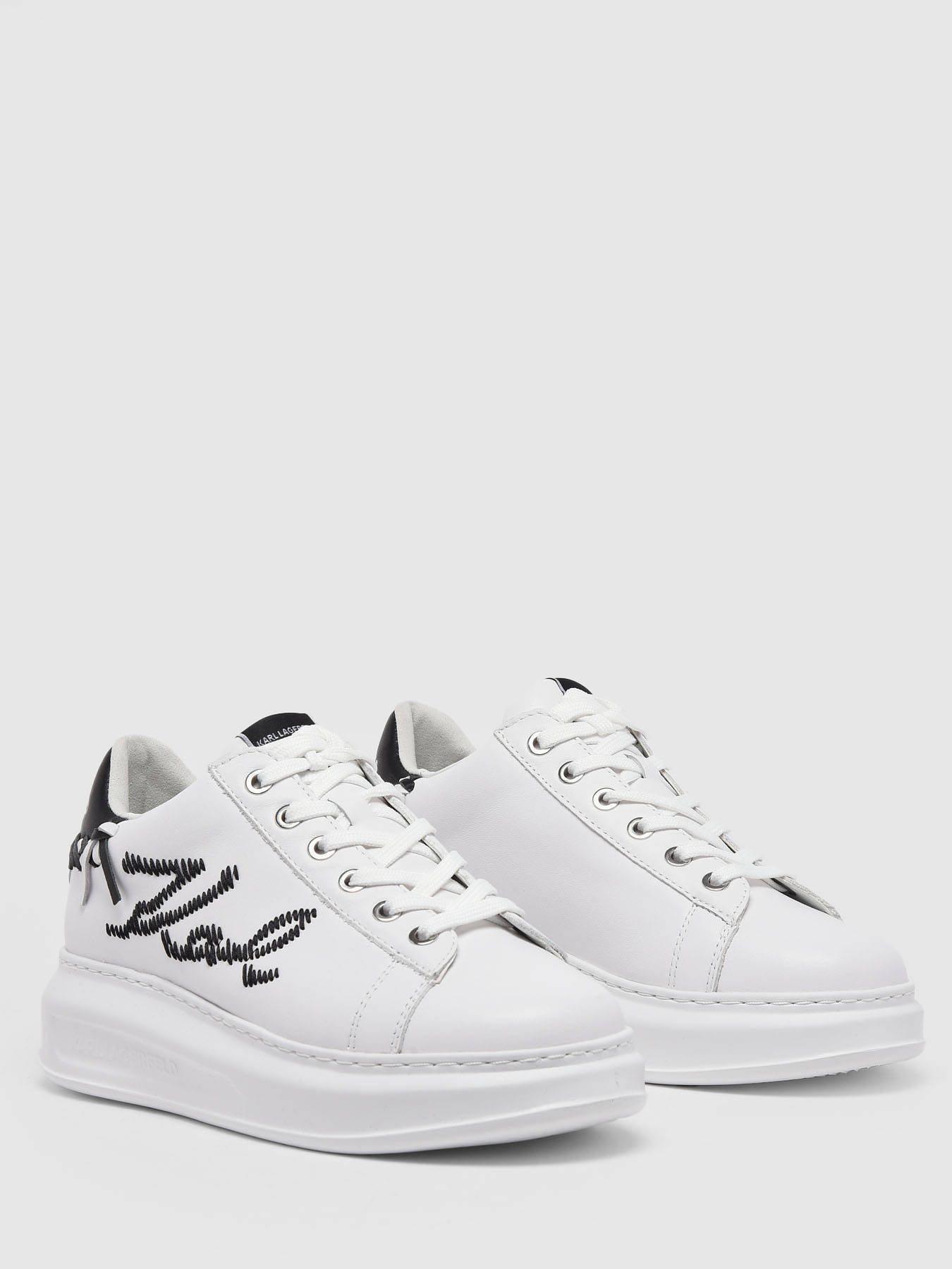 Sneakers Kapri Whipstitch en cuir KARL LAGERFELD