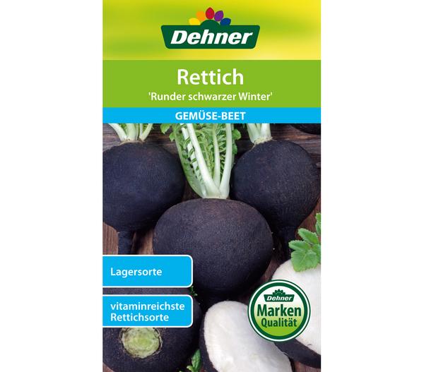 Dehner Samen Rettich 'Runder schwarzer Winter'