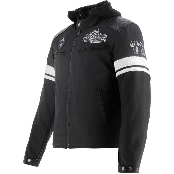 Helstons - Blouson Revolte Tissu technique-Cuir Noir