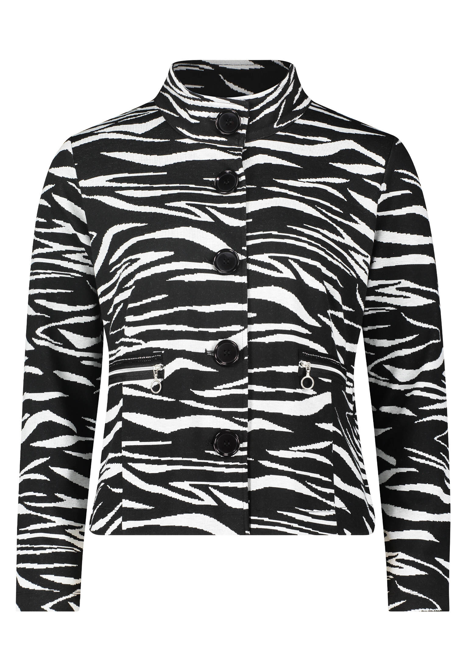 Betty Barclay| Damen Sweatjacke mit Stehkragen