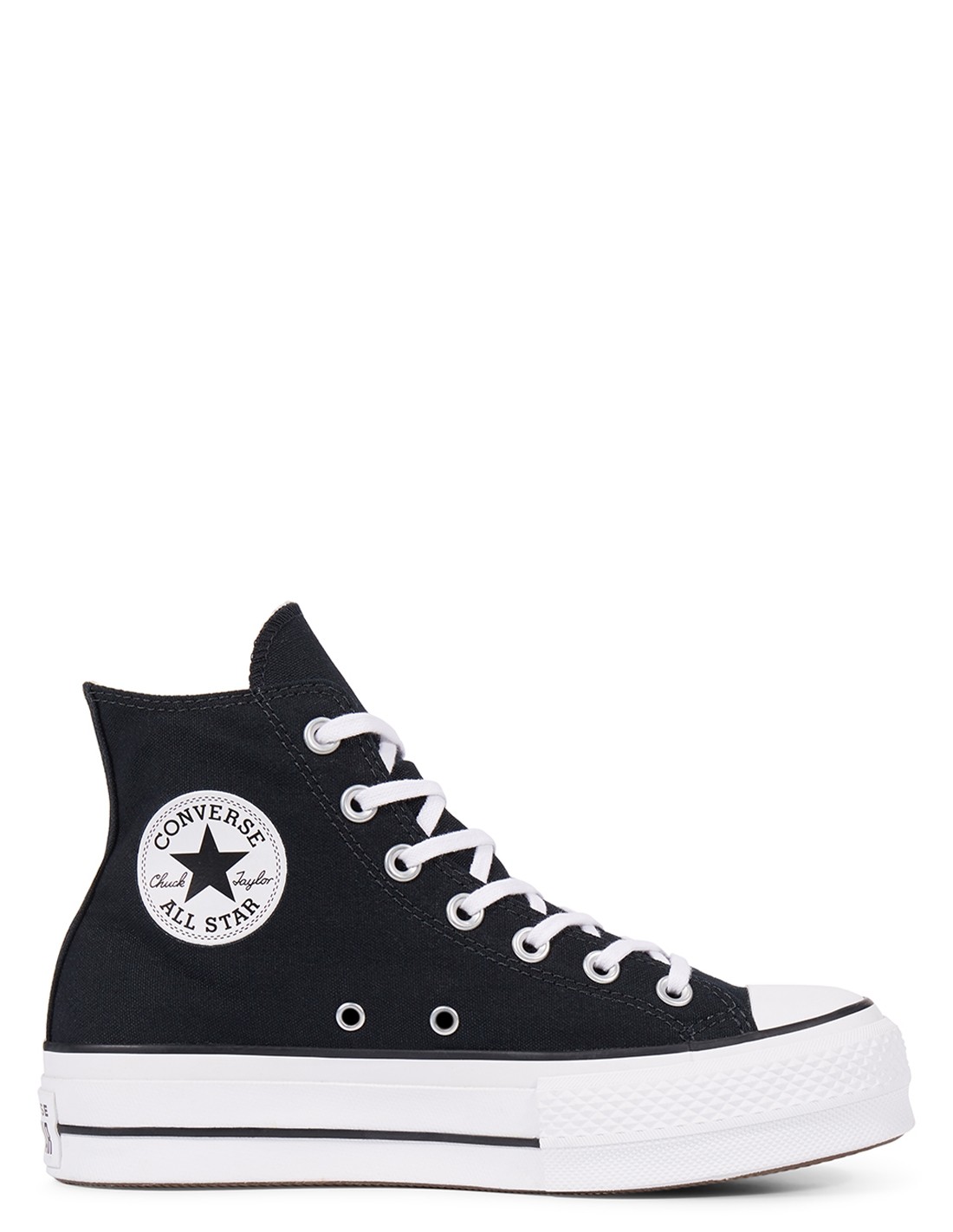 converse sneakers compensées montantes femme lift hi noir