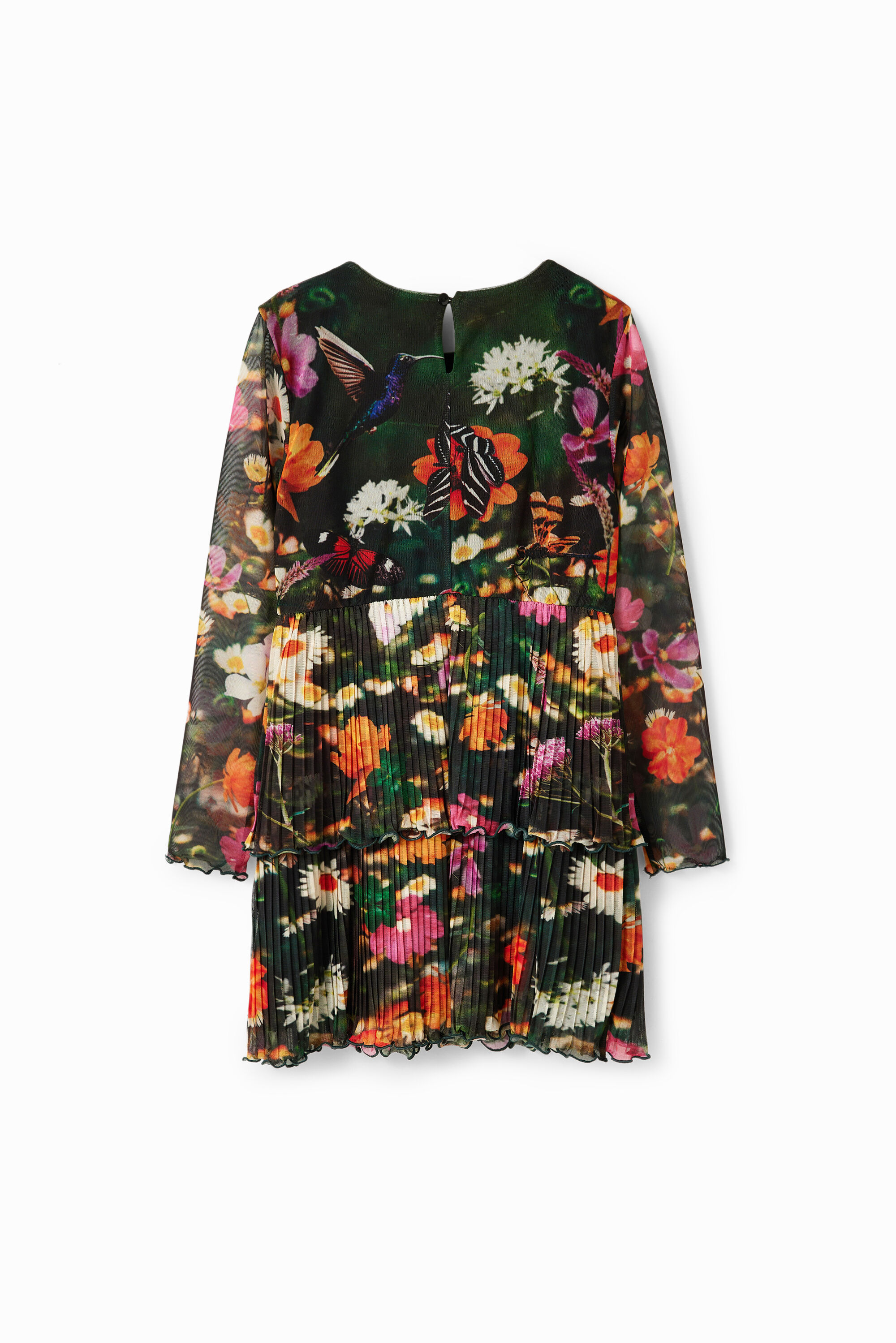 Vestido de tule floral