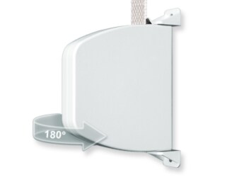 Schellenberg Aufschraubwickler Mini mit Rolladengurt, schwenkbar, weiß