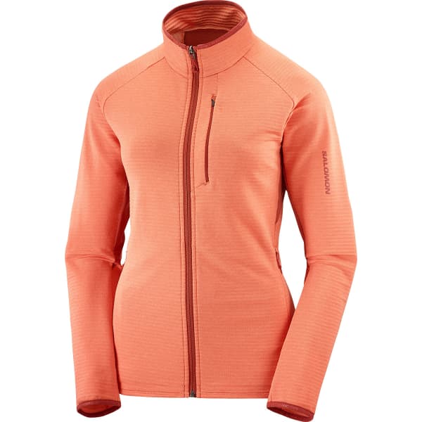 Veste polaire SALOMON ESSENTIAL LTWARM FZ W CORAL