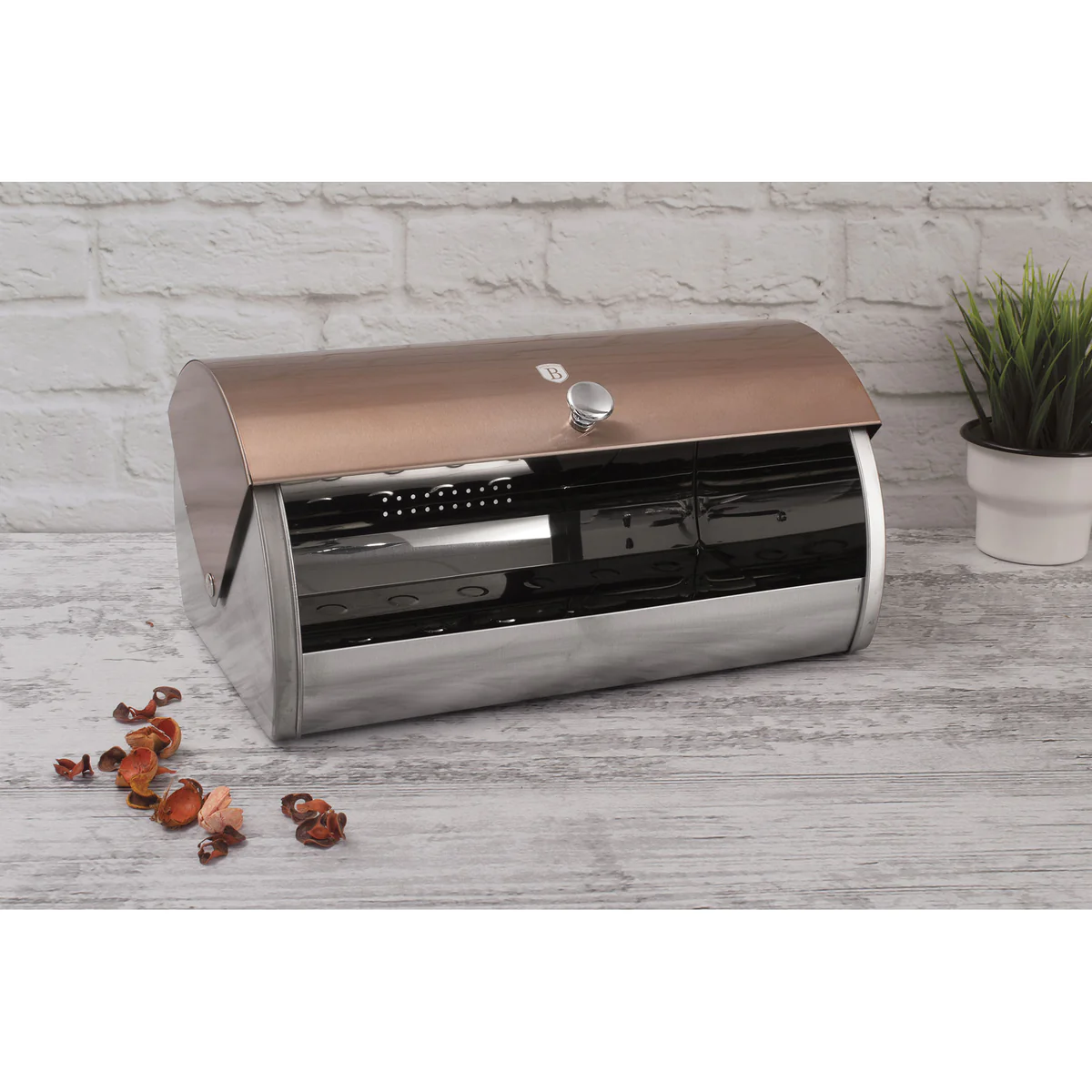 Ensemble Boîte à Pain + 3 Boîtes de Cuisine, Rangement, Acier Inoxydab