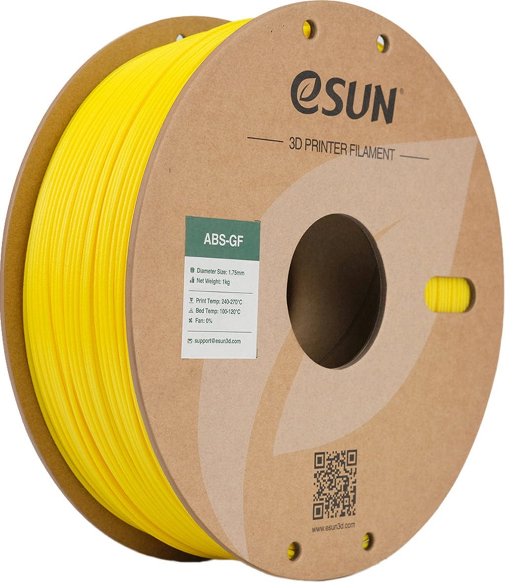 eSUN  ABS-GF Yellow, 1,75 mm / 1000 g    Mit Glasfasern verstärktes ABS