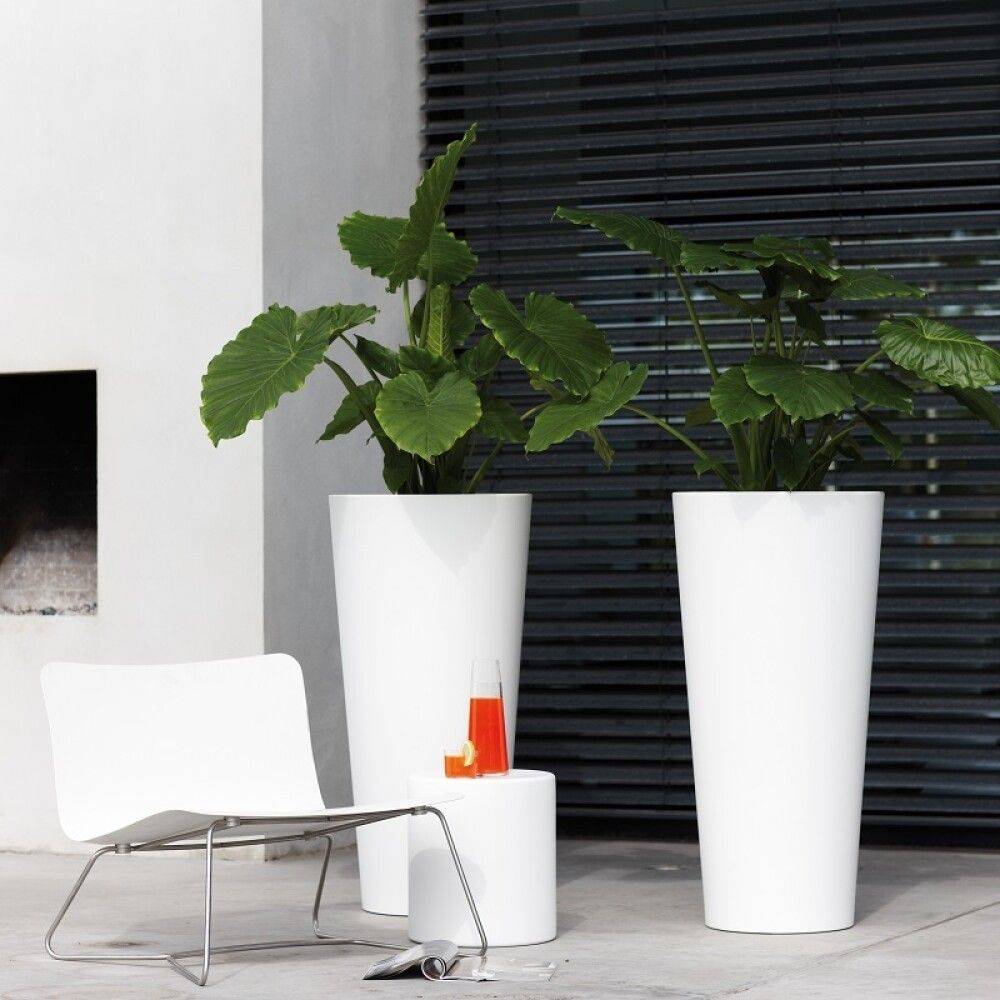 UTEPOTTE ELHO PURE STRAIGHT ROUND HIGH ANTRASITT Ø49,5-58CM