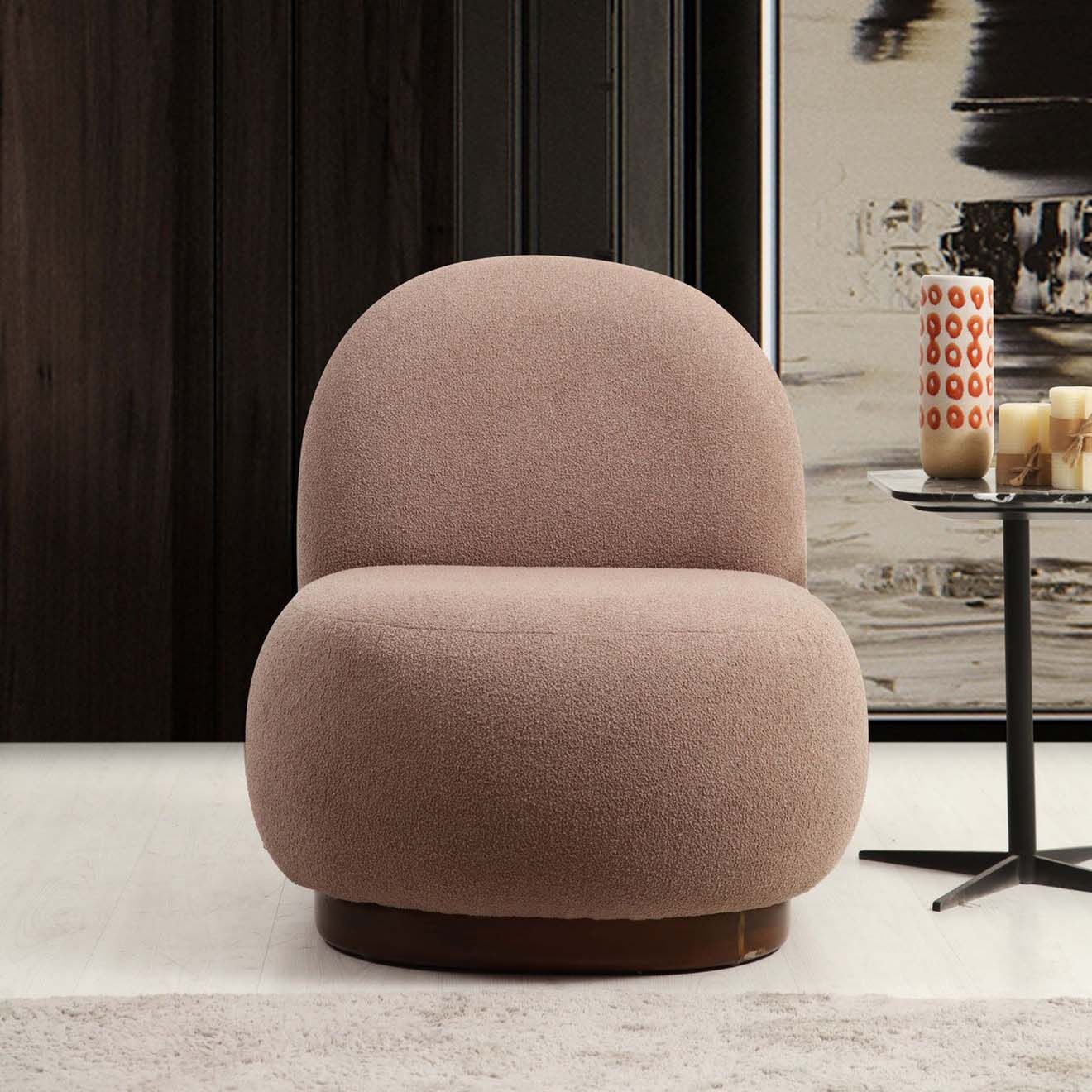 Wooden Art Fauteuil Tina cappuccino - 74x85x75 cm