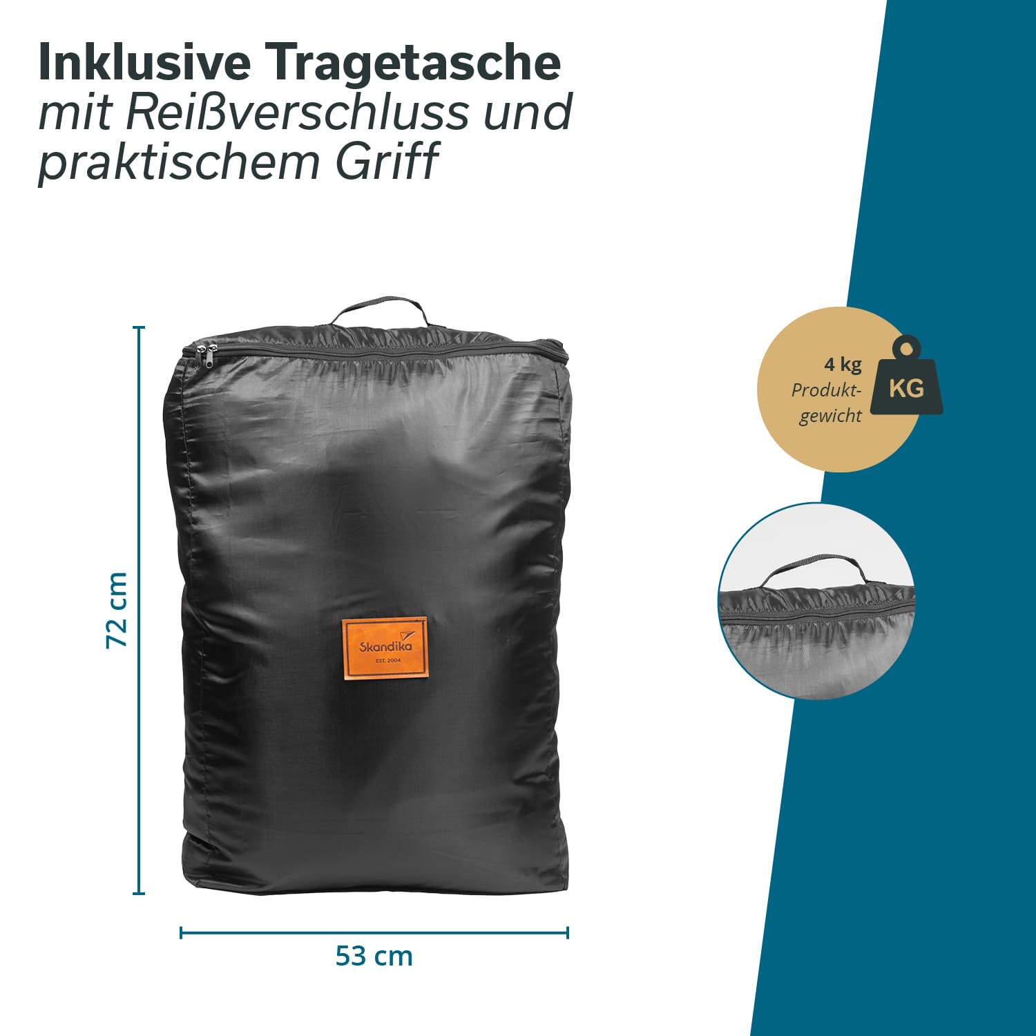 Skandika polyester fleece tenttapijt - 310 x 450 cm