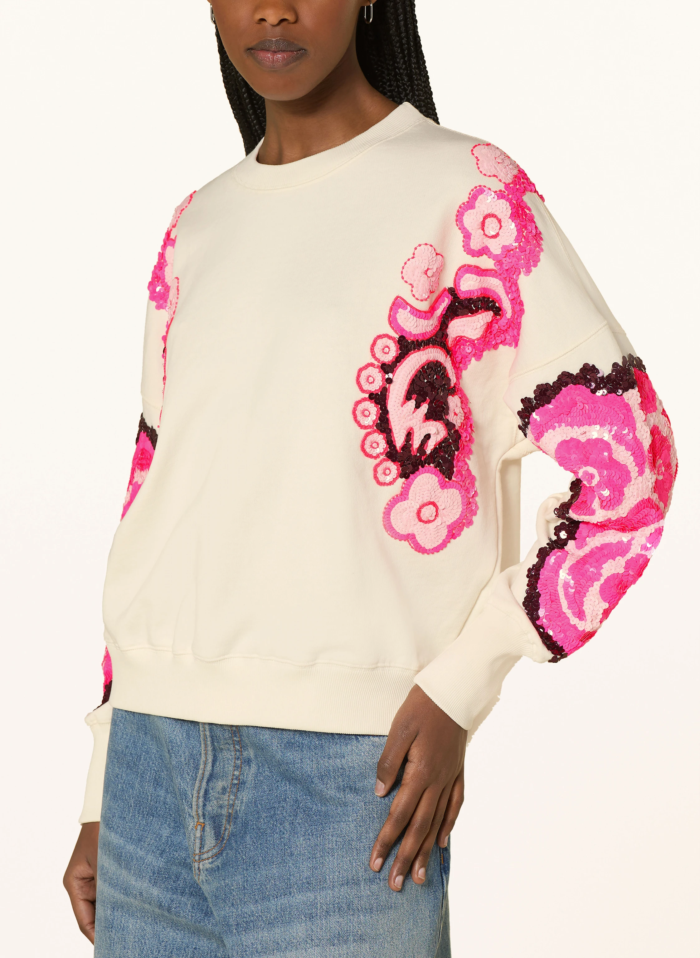 ESSENTIEL ANTWERP Sweatshirt HECRAZY mit Pailletten