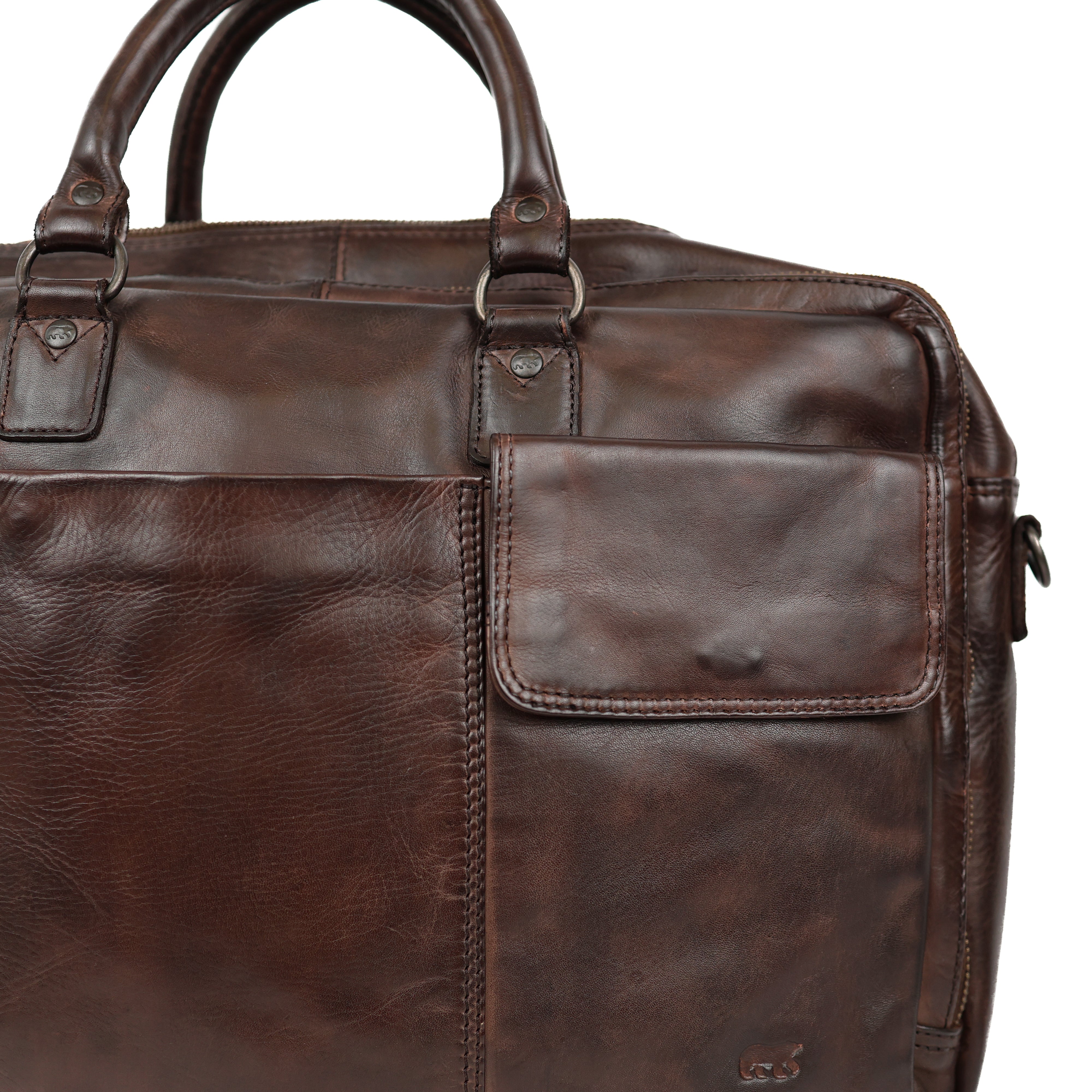 Laptoptas 'Silke' donkerbruin Brown