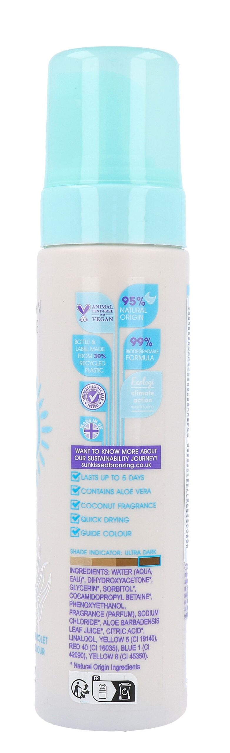 Sunkissed Self Tan Mousse Ultra Dark (200 ml)
