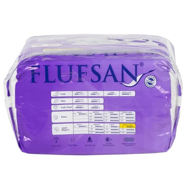 Flufsan Voksenbleier engangs 15 stk str XL