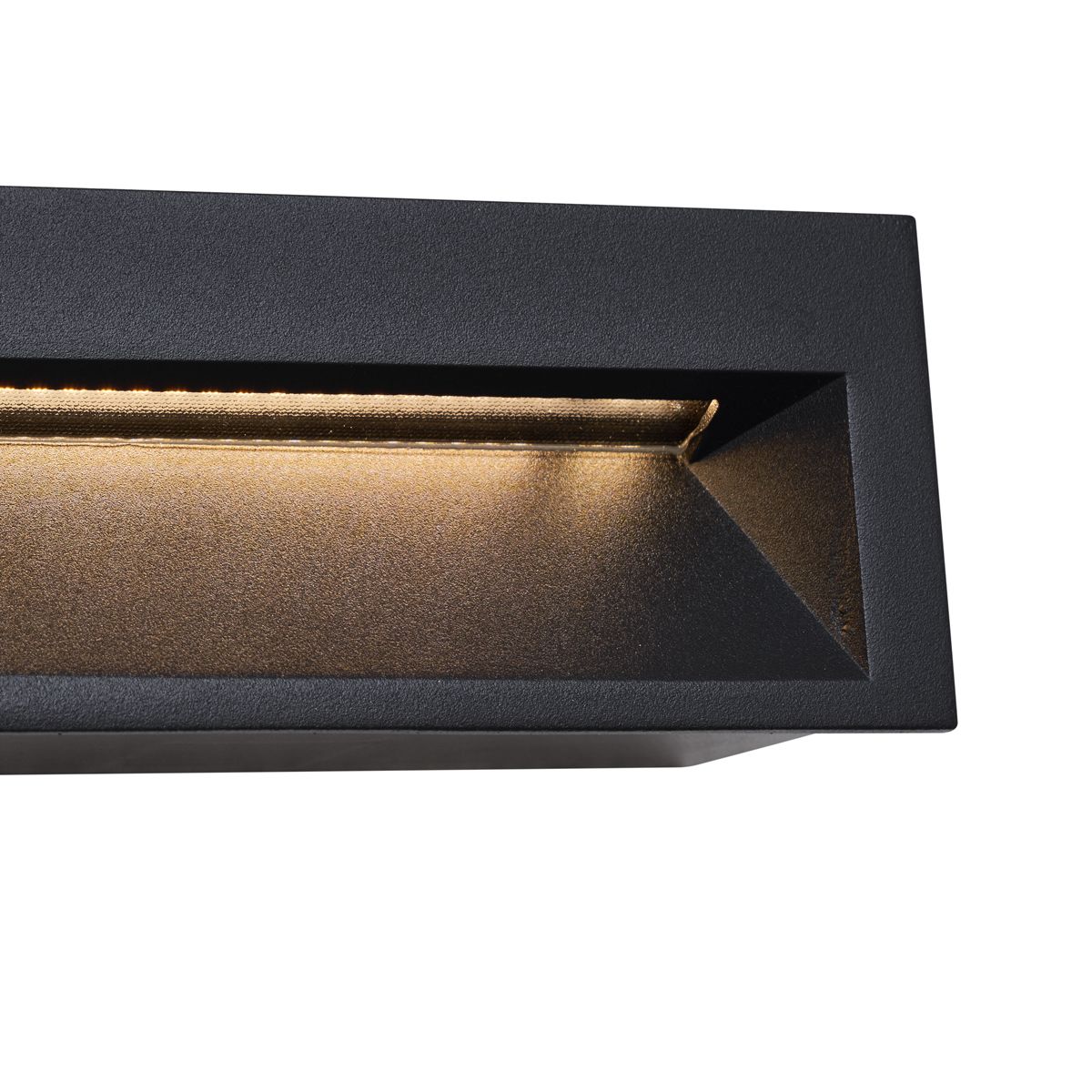 Moderne inbouw wandlamp zwart 28cm incl. LED IP65 - Mert