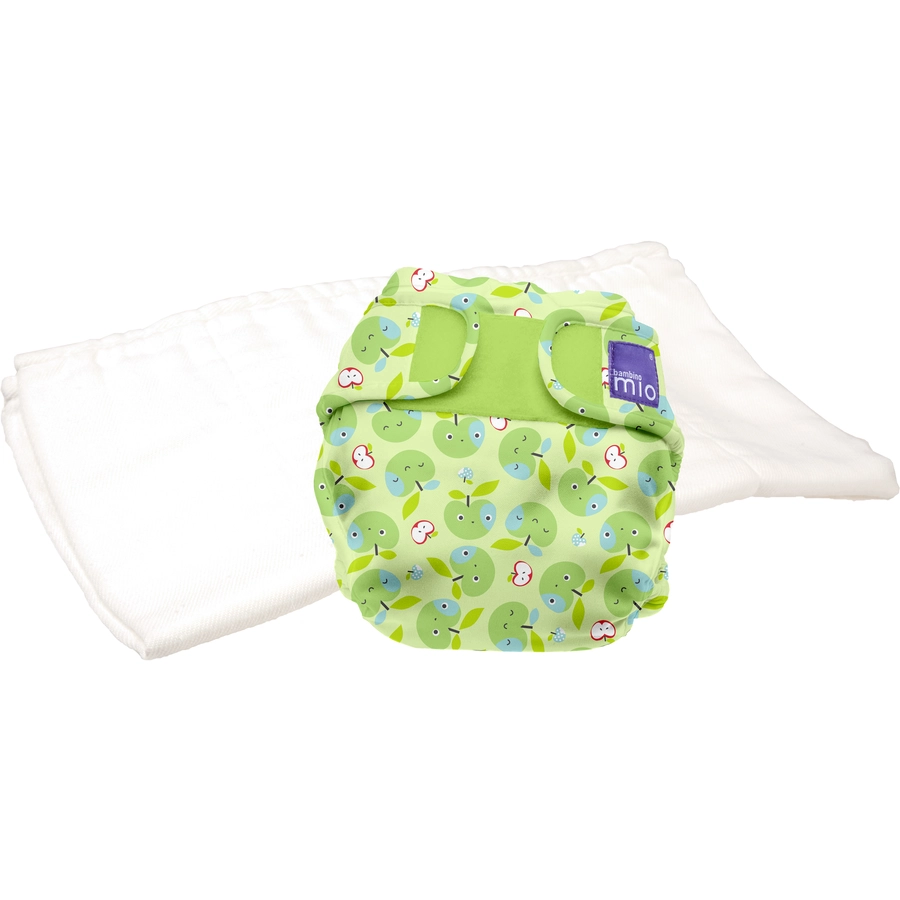 Bambino Mio Stoffwindel mioduo All-in-Two, Aufgeweckter Apfel, Größe 2 (9Kg+)