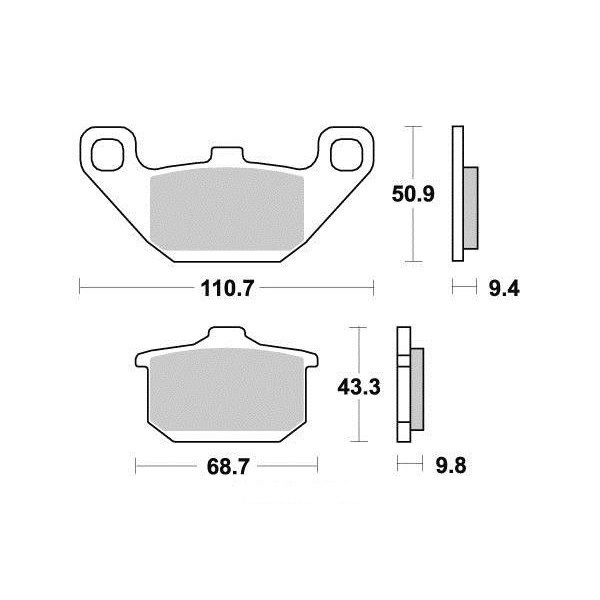 Sifam - Plaquettes de frein S1002N