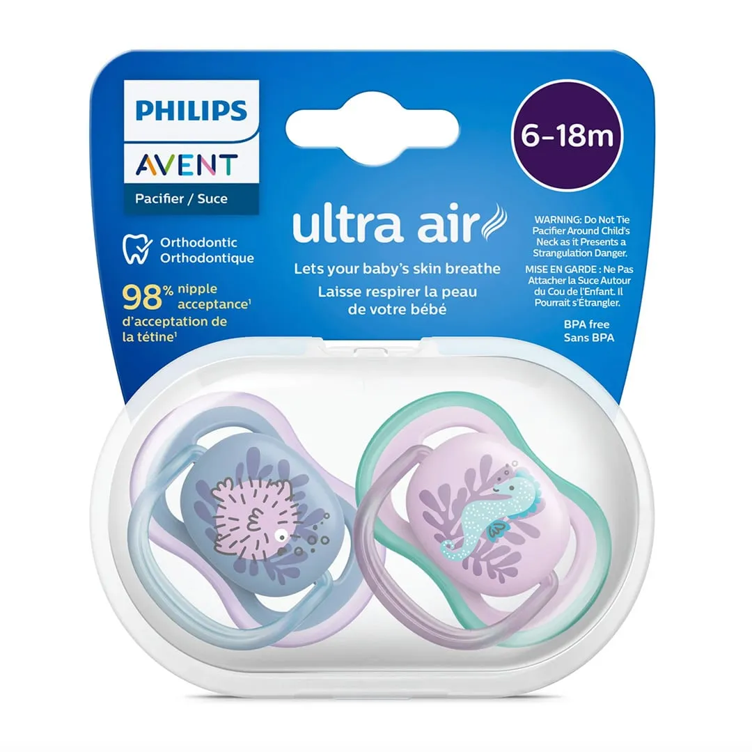 Philips Avent Suce Ultra Air 6-18 mois Poisson-globe  Hippocampe (2)
