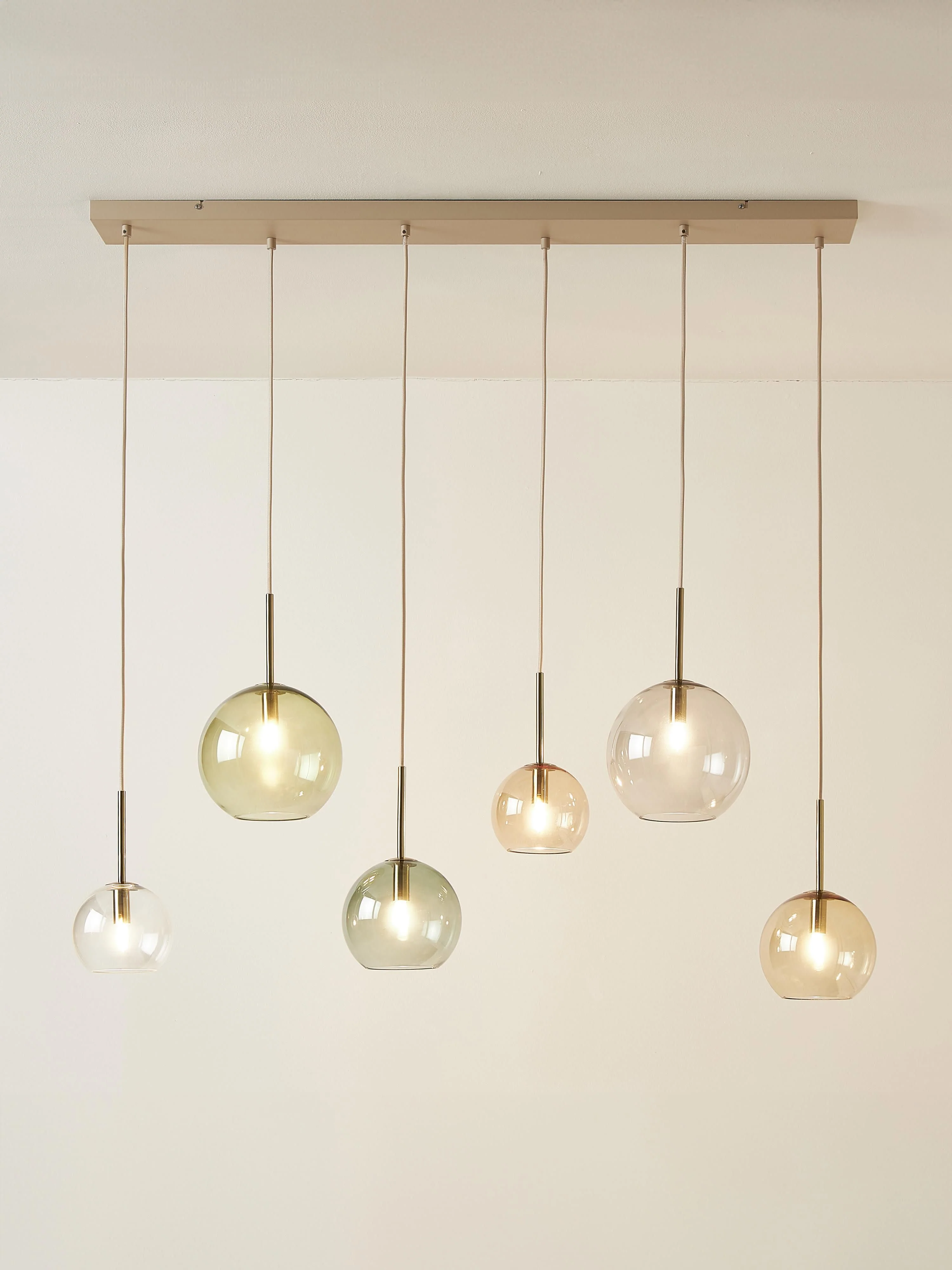 Grote hanglamp met glazen bollen Raquel