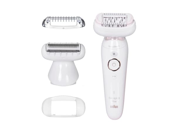 Braun Silk-épil 9-9002 Flex, Gull, Hvit, 40 pinsetter, Armhule, Bikini, Front thigh, Indre overarmer, Epilering, Barbering, LED, 0,5 mm