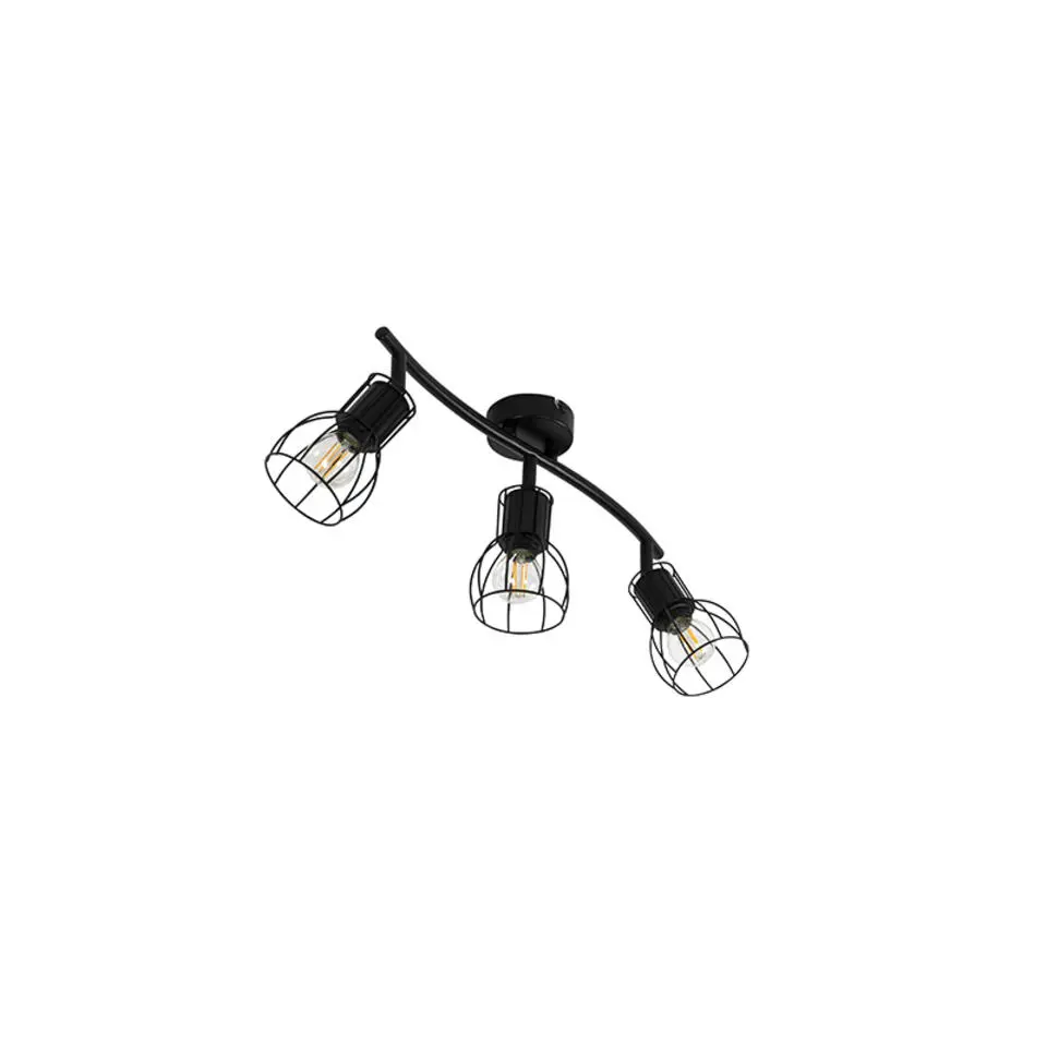 Qazqa opbouwspots botu zwart e14