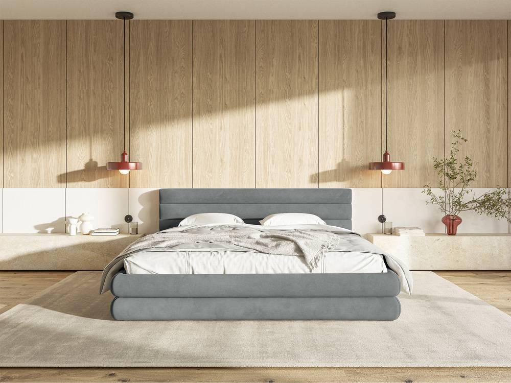 NADUVI Collection Gestoffeerd bed Alvaro chenille 160 x 200 met