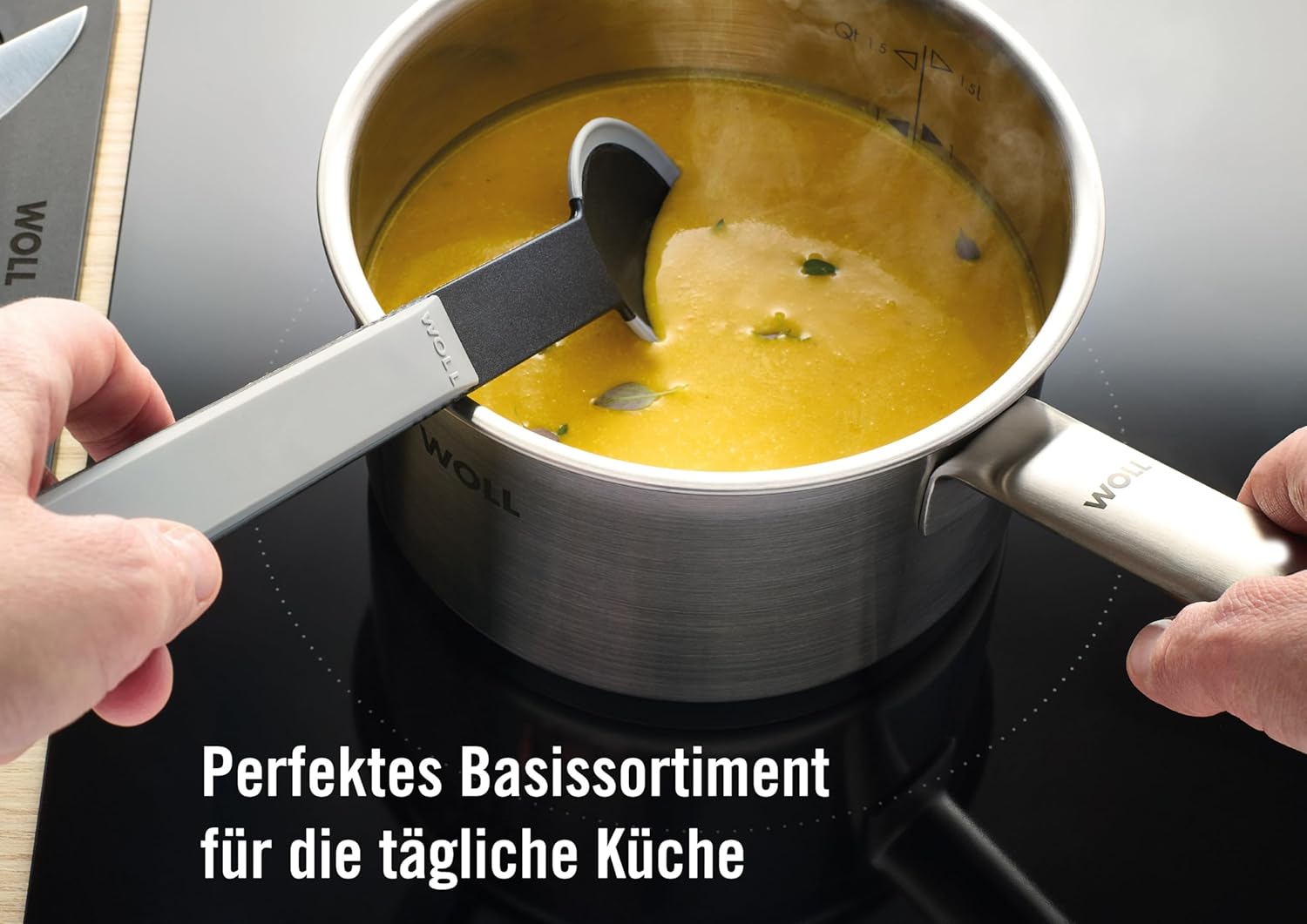 WOLL – Steel Topf-Set 10-teilig Ø 20–24 cm – Induktions-Töpfe aus Edelstahl, spülmaschinenfest, energiesparend & langlebig – Topf – Kochtopf-Set – Töpfe Set – Kochtopf Induktion