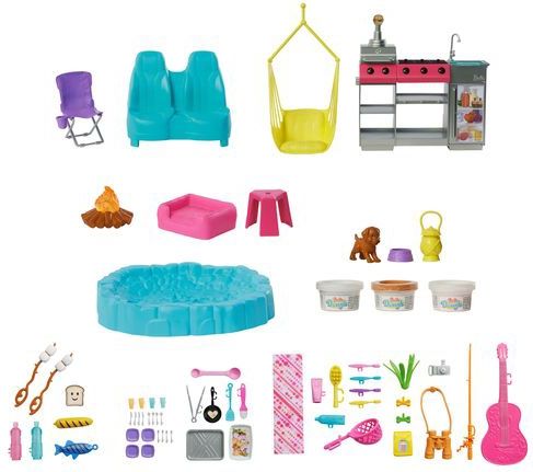 Barbie - Dream Camper - Poppenvoertuig - Roze - 3-in-1