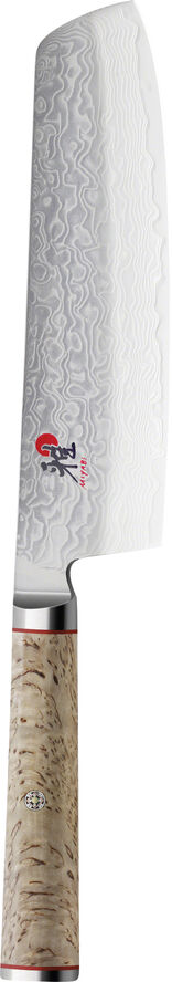 MIYABI 5000 MCD Birk Nakiri kniv, 17 cm Lysebrun