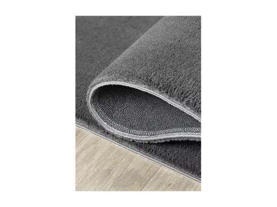 Tapis uni lavable doux - LOFT Gris anthracite 120*120