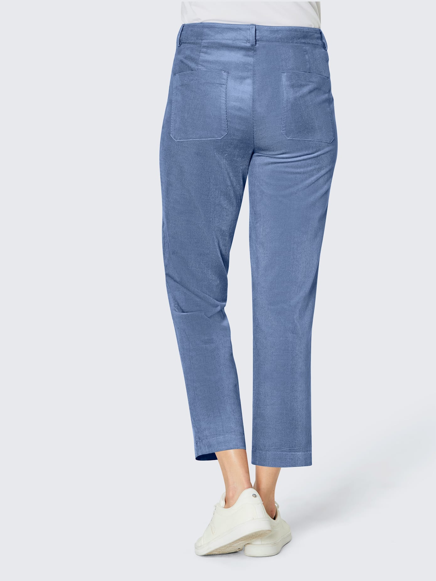 Pantalon velours côtelé coton/modal ultra-doux avec modal