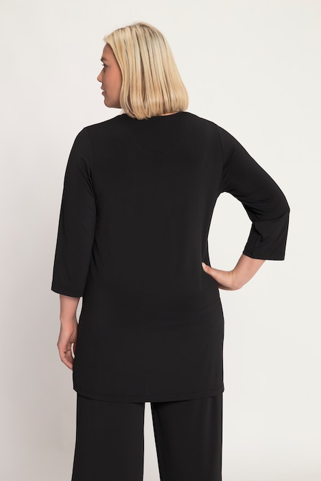 Longshirt, Ringmuster, Rundhals, 3/4-Arm