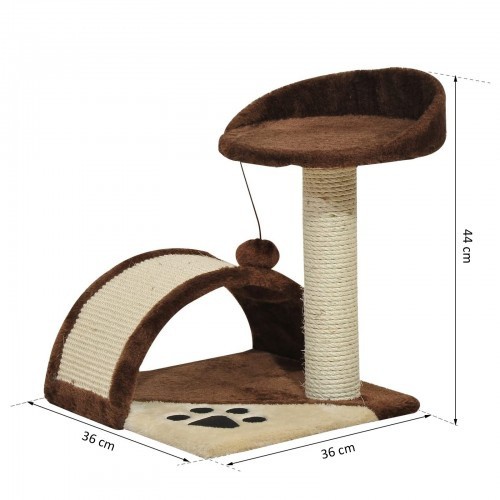 Arranhador para Gatos PawHut, Marrom