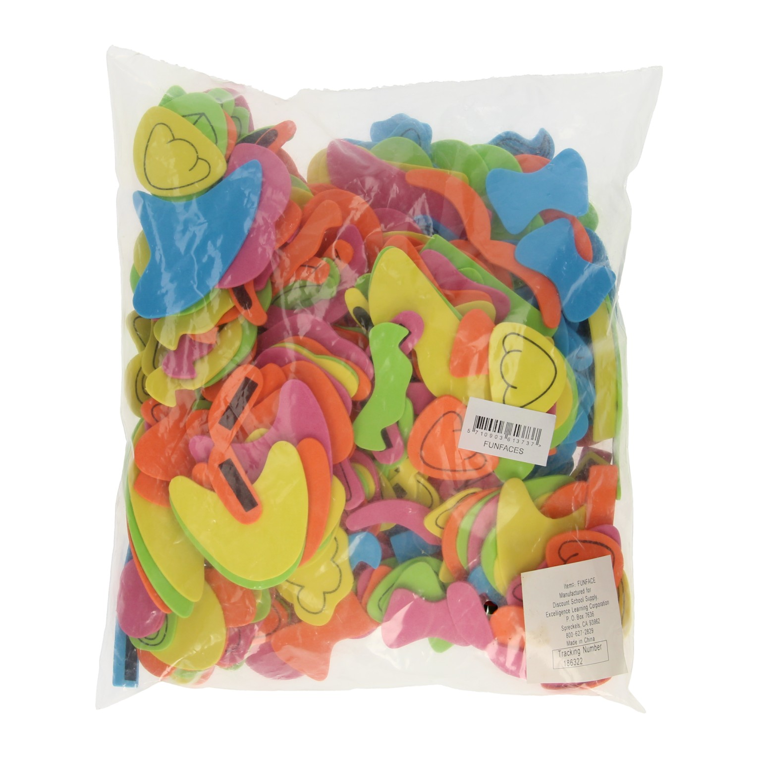 Colorations - Grappige Gezichtsdelen Foam, 300st.