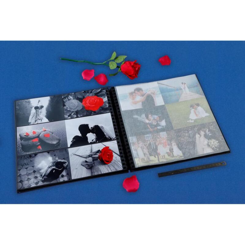 Album photo à spirales 60 pages noires Me & You - Noir