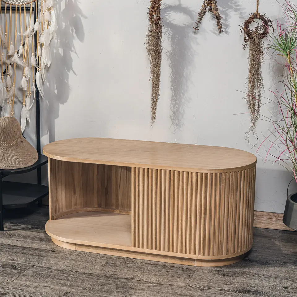 Salontafel van essen