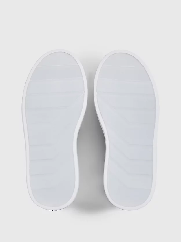 Sapatos plataforma de couro sem cadarço