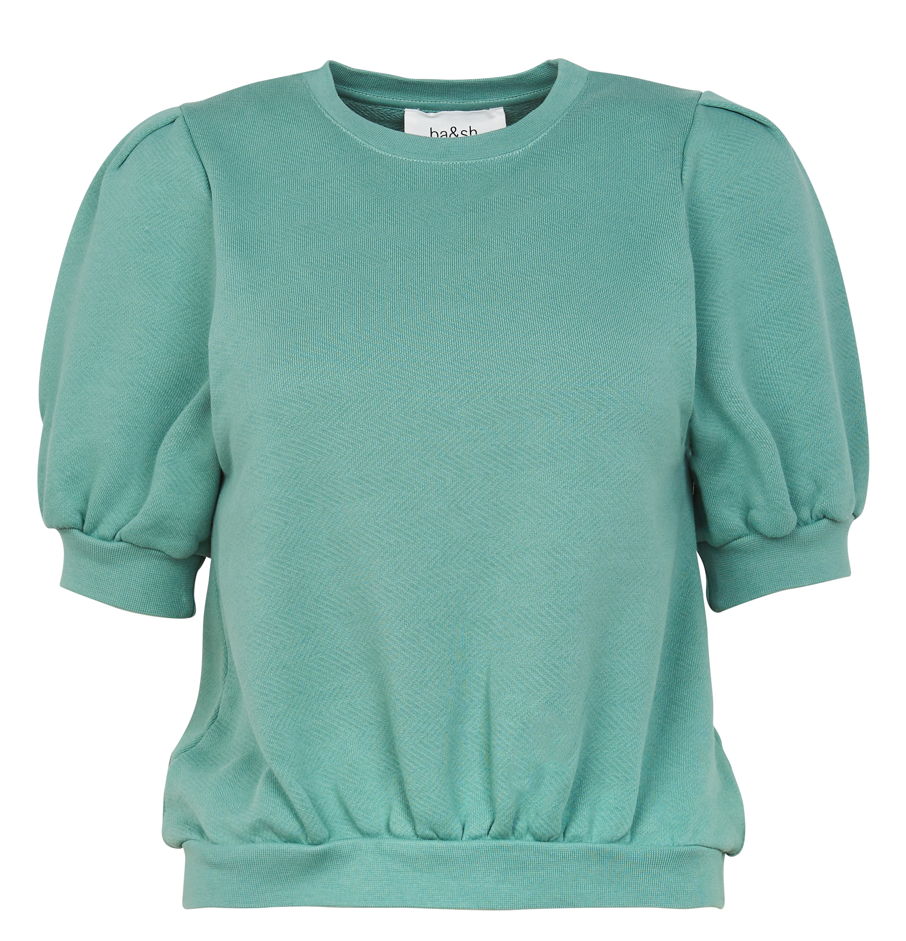 TAMAR - Sweat manches courtes en coton | Vert
