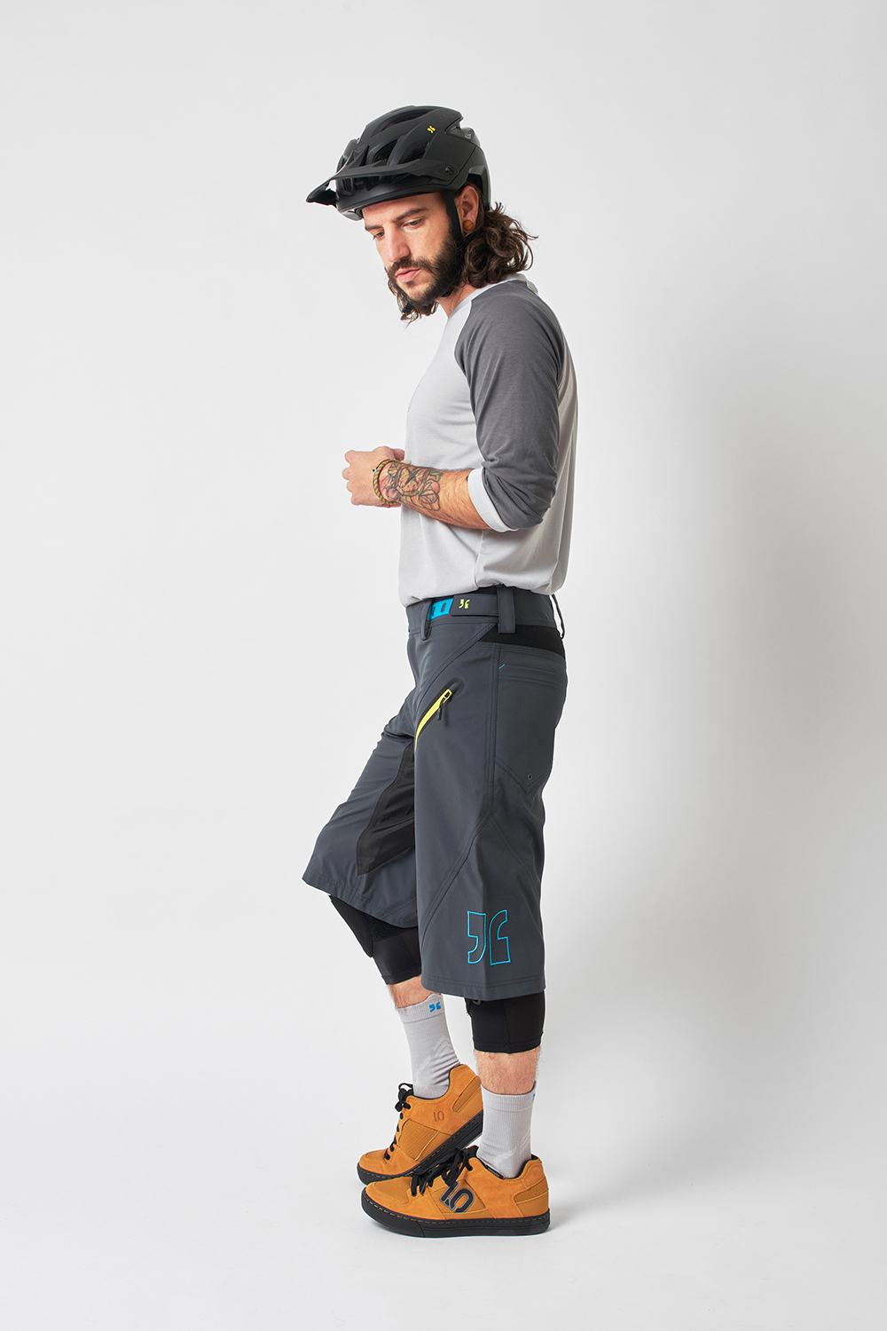 Dirtlej Trailscout Vandtætte MTB shorts Grå/Blå