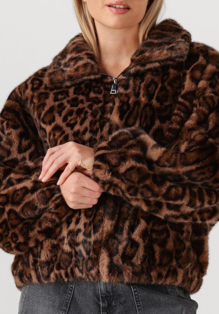 bruine alter ego faux fur jas ally
