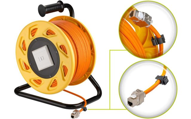 Goobay CAT 7A Netzwerk Kabeltrommel